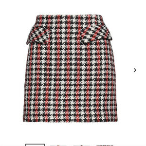NEW $208 Baum und Pferdgarten Tweed Houndstooth Skirt